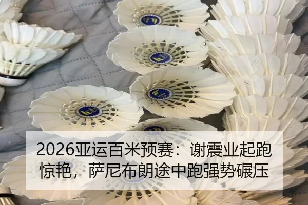 2026亚运百米预赛：谢震业起跑惊艳，萨尼布朗途中跑强势碾压